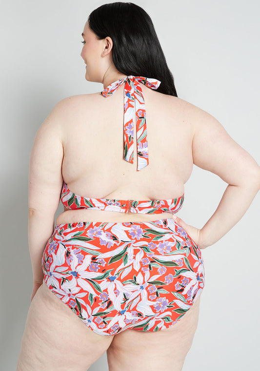 Allison Halter Bikini Top in Floral (Final Sale)